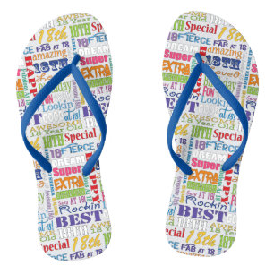 Fun 18th Birthday Party Favors Personalized Teenslippers