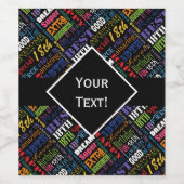 Fun 18th Birthday Party Favors Personalized Wijn Etiket (Enkel label)