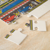 Fun  1926 teruggezette Pictorial Manhattan Map Legpuzzel (Zijkant)