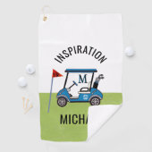 Fun 19th Hole Custom Cart Personalized Golfhanddoek (Insitu)