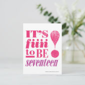 Fun. 2 B 17-Magenta Briefkaart (Staand voorkant)