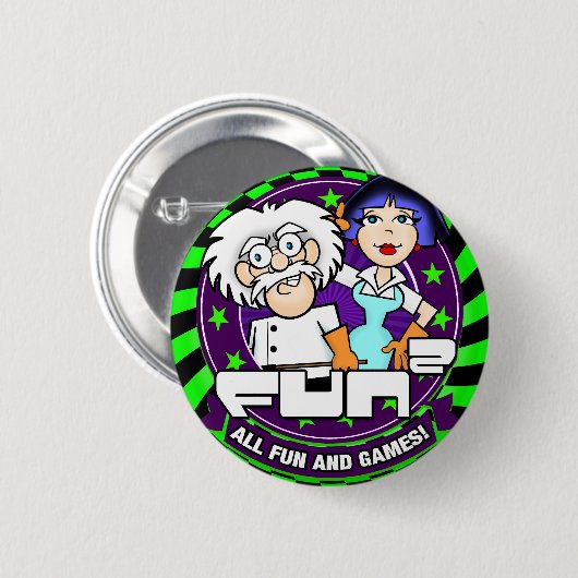 Fun. 2 ronde button 5,7 cm (Voorkant /achterkant)