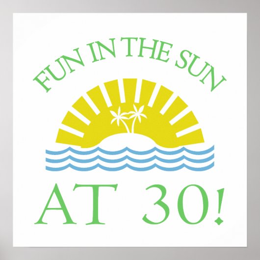 Fun 30th Birthday Gifts Poster (Voorkant)