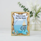 FUN 40e anniversaire Invitations de pêche pour les (Debout devant)