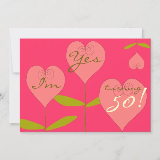 Fun, 50e verjaardag Uitnodiging (Voorkant)