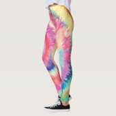 Fun 60s Tie Dye Kleurrijke Hippie Peace Love Swirl Leggings (Links)
