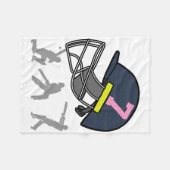 Fun 7th Birthday Cricket Player Boys Kids 7 Year O Fleece Deken (Voorkant (Horizontaal))