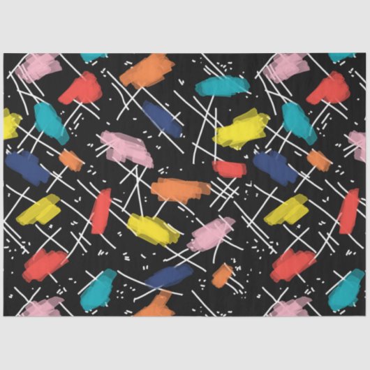 Fun. 80's geïnspireerd, helder en vet tissuepapier (Voorkant)