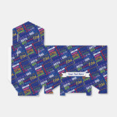 Fun 80th Birthday Party Personalized Monogram Bedankdoosjes (Uitgevouwen)
