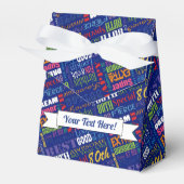 Fun 80th Birthday Party Personalized Monogram Bedankdoosjes (Voorkant Zijde)
