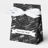 Fun 80th Birthday Party Personalized Monogram Bedankdoosjes (Voorkant Zijde)