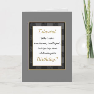 Fun, Aangepaste geboortedag-kaart van Man Kaart