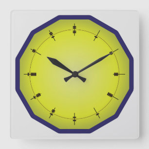 Fun Abacus Style met 12 zijden Vierkante Klok