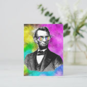 Fun Abraham Lincoln in Shades Briefkaart (Staand voorkant)
