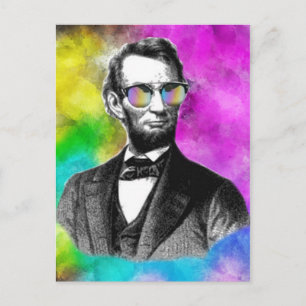 Fun Abraham Lincoln in Shades Briefkaart