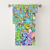 Fun Abstract Multicolor Bad Handdoek (Insitu)