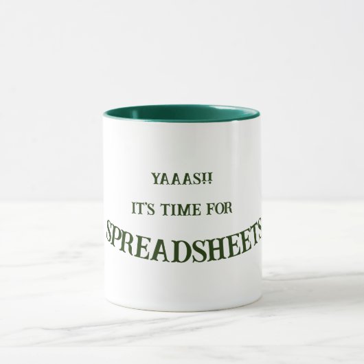 Fun Accountant Data Analist Happy Spreadsheet Team Mok (Midden)