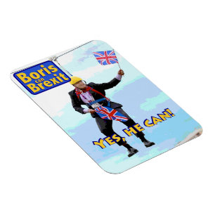 Fun-afbeelding Boris Johnson Brexit uit Europa afb Magneet