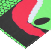 Fun Alien Santa Geek Humor groen en zwart plezier Tafelkleed (Gekanteld)