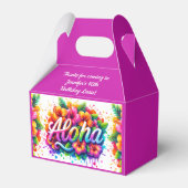 Fun Aloha Tropical Verjaardag Luau Bedankdoosjes (Voorkant Zijde)
