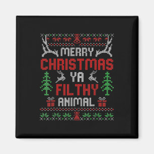 Fun Alone Thuis Films Vrolijk Kerstmis Je Filty Magneet