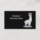 Fun Alpaca Natuur Animal Custom Visitekaartje (Achterkant)