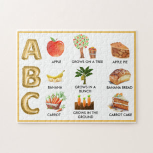 Fun Alphabet ABC's gepersonaliseerde naam Legpuzzel