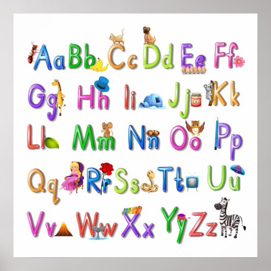 Fun Alphabet Poster (Voorkant)