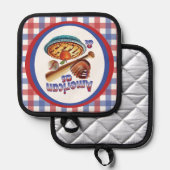 Fun American as Baseball & Apple Pie  Pannenlap (Voorkant / Achterkant)