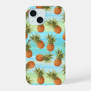 Fun Ananas Fruit Motif Aquarelle Art Stripes