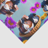Fun and cute guinea pigs  tissuepapier (Detail)