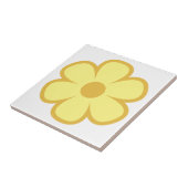 Fun and Funky 60s 70s Retro Flower Ceramic Tile Tegeltje (Zijkant)