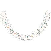 Fun and Funky Typography Happy Easter Vlaggetjes (Alle)