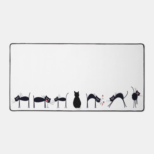 Fun and Silly Cat Desk Mat Comptoir (Recto)