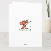 Fun Animal Humor Giraffe Dank u Kaart (Achterkant)