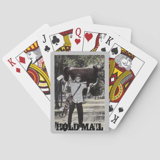 Fun Antiek Hold Mail Retirement Party Favor Pokerkaarten (Achterkant)