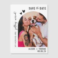 Fun Arch Foto Hondenliefhebbers Bruiloft Save the