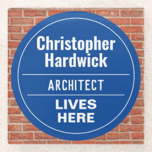 Fun Architect Wall Plaque Style Onderzetter