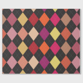 Fun Argyle Pattern-pakpapier Cadeaupapier (Vlak)