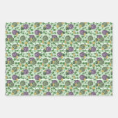 Fun Artsy Irish Shamrock Rainbow Leprechaun Green Inpakpapier Vel (Voorkant 3)