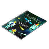 Fun Astronaut Collage Notitieboek (Linkerzijde)