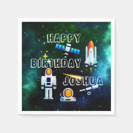 Fun Astronaut Collage Servet