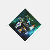 Fun Astronaut Collage Servet (Hoek)