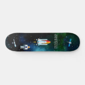 Fun Astronaut Collage Skateboard (Horizontaal)