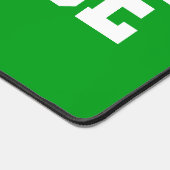 Fun Athletic White LACROSSE Text On Bright Green (Coin)