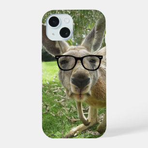 Fun Australian Kangaroo Animal Humor iPhone 15 Hoesje