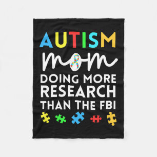 Fun autism mam doet meer onderzoek naar autistisch fleece deken