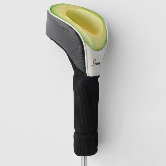 Fun Avocado 4Sean (naam) Golfheadcover (Schuin)