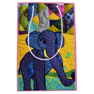 Fun Baby elphant - Quillike design Medium Cadeauzakje