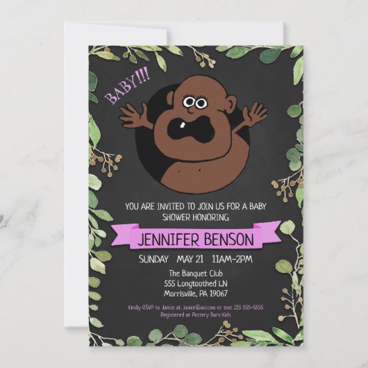 Fun Baby shower Invitation (Devant)